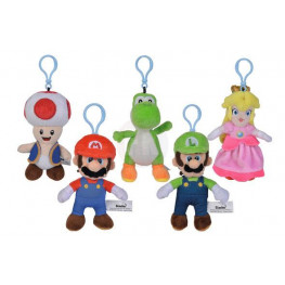 Super Mario Plush klúčenkas All Stars 13 cm Assortment (12)